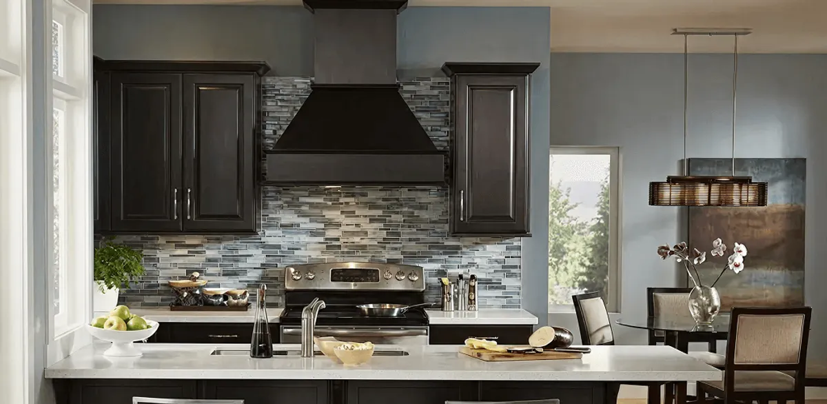 Kitchen cabinet painting and refinishing in a modern kitchen in Bellevue, WA